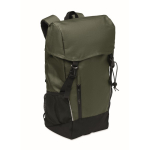 Sportrucksack aus RPET 600D mit reflektierenden Details, 15 L farbe dunkelgrün