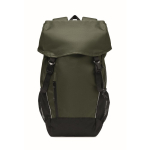 Sportrucksack aus RPET 600D mit reflektierenden Details, 15 L farbe dunkelgrün dritte Ansicht