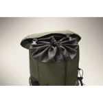 Sportrucksack aus RPET 600D mit reflektierenden Details, 15 L farbe dunkelgrün fünftes Detailbild