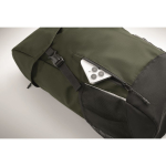 Sportrucksack aus RPET 600D mit reflektierenden Details, 15 L farbe dunkelgrün achtes Detailbild