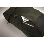 Sportrucksack aus RPET 600D mit reflektierenden Details, 15 L farbe dunkelgrün Detailbild 2