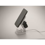 Faltbare kabellose 3-in-1-Ladestation mit USB-C-Eingang, 15 W farbe weiß achtes Detailbild