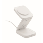 Faltbare kabellose 3-in-1-Ladestation mit USB-C-Eingang, 15 W farbe weiß