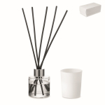 Aromaset mit Duftdiffusor und Kerze aus Pflanzenwachs farbe weiß