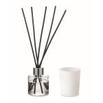 Aromaset mit Duftdiffusor und Kerze aus Pflanzenwachs farbe weiß sechste Ansicht
