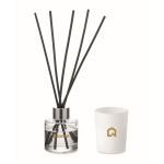 Aromaset mit Duftdiffusor und Kerze aus Pflanzenwachs farbe weiß Hauptansicht