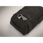 PU-Laptoprucksack mit RPET-Futter und Fach für 15 Zoll farbe schwarz achtes Detailbild