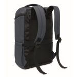 PU-Laptoprucksack mit RPET-Futter und Fach für 15 Zoll farbe marineblau zweite Ansicht