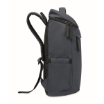 PU-Laptoprucksack mit RPET-Futter und Fach für 15 Zoll farbe marineblau