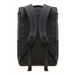 PU-Laptoprucksack mit RPET-Futter und Fach für 15 Zoll farbe marineblau