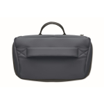 PU-Laptoprucksack mit RPET-Futter und Fach für 15 Zoll farbe marineblau