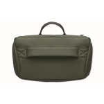 PU-Laptoprucksack mit RPET-Futter und Fach für 15 Zoll farbe dunkelgrün