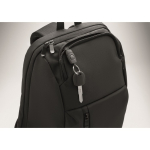 Urbaner RPET-Rucksack mit gepolstertem Fach für 15-Zoll-Laptop farbe schwarz Detailbild