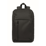 Urbaner RPET-Rucksack mit gepolstertem Fach für 15-Zoll-Laptop farbe schwarz