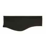Weiches Fleece-Stirnband für Kälte 280 g/m² farbe schwarz dritte Ansicht