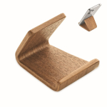 Handyhalter aus Walnuss- und Pappelholz für den Schreibtisch farbe holzton