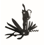 Multifunktionsmesser aus Aluminium und Edelstahl. 13-in-1 mit Etui farbe schwarz Hauptansicht