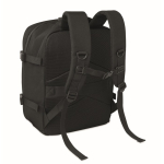 Reiserucksack aus RPET-Polyester mit Laptopfach 20 L farbe schwarz zweite Ansicht