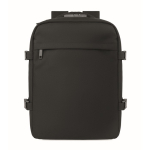 Reiserucksack aus RPET-Polyester mit Laptopfach 20 L farbe schwarz dritte Ansicht