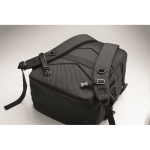 Reiserucksack aus RPET-Polyester mit Laptopfach 20 L farbe schwarz siebtes Detailbild