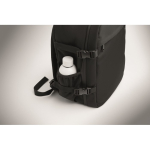 Reiserucksack aus RPET-Polyester mit Laptopfach 20 L farbe schwarz achtes Detailbild