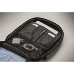 Reiserucksack aus RPET-Polyester mit Laptopfach 20 L farbe schwarz Detailbild