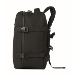 Reiserucksack aus RPET-Polyester mit Laptopfach 20 L farbe schwarz