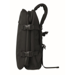 Reiserucksack aus RPET-Polyester mit Laptopfach 20 L farbe schwarz