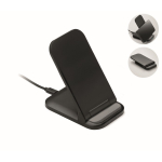 Faltbarer kabelloser Ladeständer für Mobiltelefon und USB-C-Laden 15 W farbe schwarz