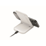 Faltbarer kabelloser Ladeständer für Mobiltelefon und USB-C-Laden 15 W farbe weiß dritte Ansicht