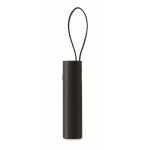 Powerbank aus recyceltem Aluminium mit Anzeige und Kabel, 5.000 mAh farbe schwarz achte Ansicht