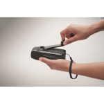 3-in-1-Notfallset mit AM/FM-Radio und LED-Taschenlampe in Kühltasche farbe schwarz Detailbild