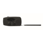3-in-1-Notfallset mit AM/FM-Radio und LED-Taschenlampe in Kühltasche farbe schwarz