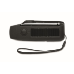 3-in-1-Notfallset mit AM/FM-Radio und LED-Taschenlampe in Kühltasche farbe schwarz