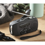 3-in-1-Notfallset mit AM/FM-Radio und LED-Taschenlampe in Kühltasche farbe schwarz Stimmungsbild vierte Ansicht