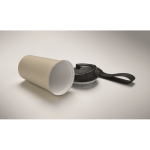 Thermobecher aus recyceltem Edelstahl mit Griff und Auslaufschutz 400 ml farbe beige drittes Detailbild
