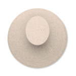 Massagebürste aus Kunststoff zum Massieren und Peelen der Kopfhaut farbe beige