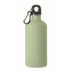 Auslaufsichere Flasche aus recyceltem Edelstahl mit gummierter Oberfläche 500 ml farbe mintgrün
