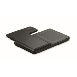 Faltbare kabellose 3-in-1-Ladestation mit integriertem Ständer, 15 W farbe schwarz dritte Ansicht