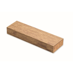Schreibset aus Holz mit Kugelschreiber mit blauer Tinte und Druckbleistift farbe holzton fünfte Ansicht