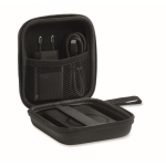 Reiseset mit magnetischer Powerbank, 5.000 mAh, und USB-C-Ladegerät farbe schwarz zehnte Ansicht