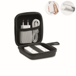 Reiseset mit magnetischer Powerbank, 5.000 mAh, und USB-C-Ladegerät farbe weiß