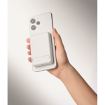 Reiseset mit magnetischer Powerbank, 5.000 mAh, und USB-C-Ladegerät farbe weiß fünftes Detailbild