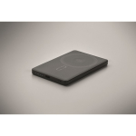 Magnetische Powerbank aus recyceltem Aluminium mit Kabel und Ring, 5.000 mAh farbe schwarz fünftes Detailbild