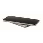Magnetische Powerbank aus recyceltem Aluminium mit Kabel und Ring, 5.000 mAh farbe mattsilber zweite Ansicht