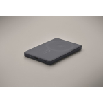Magnetische Powerbank aus recyceltem Aluminium mit Kabel und Ring, 5.000 mAh farbe marineblau fünftes Detailbild