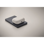 Magnetische Powerbank aus recyceltem Aluminium mit Kabel und Ring, 5.000 mAh farbe marineblau siebtes Detailbild