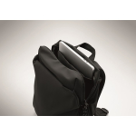 Wasserabweisender Nylon-Laptoprucksack, kompatibel mit 16 Zoll farbe schwarz drittes Detailbild