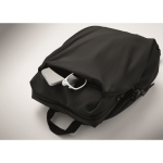 Wasserabweisender Nylon-Laptoprucksack, kompatibel mit 16 Zoll farbe schwarz fünftes Detailbild