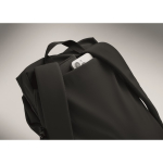 Wasserabweisender Nylon-Laptoprucksack, kompatibel mit 16 Zoll farbe schwarz sechstes Detailbild
